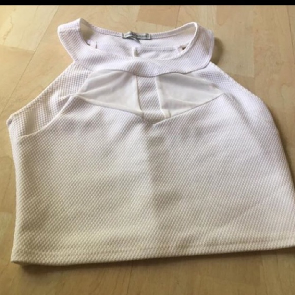 Charlotte Russe White Crop top